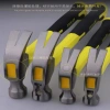 EXPLOIT developed TPR rubber-coated fiber handle lightweight sheep horn hammer, forged from high carbon steel, with high impact resistance and hardness, not easy to slip Specification image